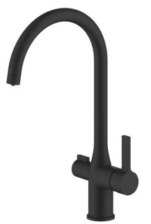 Смеситель для кухни IDDIS Pure PURBLFJi05 с каналом для фильтрованной воды чёрный матовый